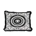 Versace graphic-print cushion - Black