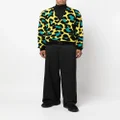 Versace leopard-print V-neck cardigan - Black