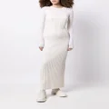 Dion Lee two-tone corset dress - White
