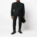 Philipp Plein straight-leg wool-blend trousers - Black