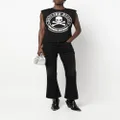 Philipp Plein embellished-logo sleeveless T-shirt - Black