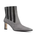 Sergio Rossi two-tone suede ankle boots - Grey