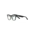 Akoni Sagitta square-frame glasses - Black