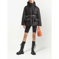Prada Re-Nylon hooded down jacket - Black