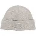 Woolrich embroidered-logo beanie hat - Grey
