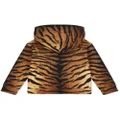 Dolce & Gabbana Kids tiger-print zip-front hoodie - Brown