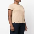 FRAME raw-edge linen T-shirt - Neutrals