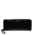 Jil Sander knot-detail leather purse - Black
