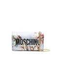 Moschino Fresco-print chain-link purse - Blue