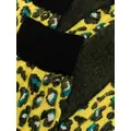 Versace logo leopard-print socks - Yellow