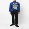 ETRO paisley-knit roll-neck jumper - Blue