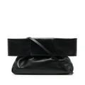 Jil Sander bow-detail leather crossbody bag - Black