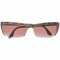 Linda Farrow square tinted sunglasses - Brown