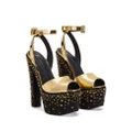 Giuseppe Zanotti Tarifa Jewel platform sandals - Gold