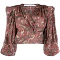 IRO paisley-print silk blouse - Red