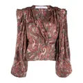 IRO paisley-print silk blouse - Red