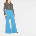 Moschino high-rise flared trousers - Blue
