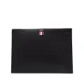 Thom Browne RWB stripe laptop bag - Black
