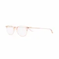 Garrett Leight round-frame glasses - Neutrals