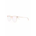 Garrett Leight round-frame glasses - Neutrals
