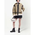 Karl Lagerfeld x Cara Delevingne faux-fur biker jacket - Neutrals