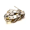 Christian Dior Pre-Owned crystal-embellished brooch - Yellow