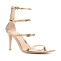 Gianvito Rossi Ribbon Uptown 105mm strappy sandals - Gold