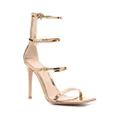 Gianvito Rossi Ribbon Uptown 105mm strappy sandals - Gold