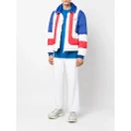 Casablanca colour-block puffer jacket - White