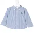 Ralph Lauren Kids stripe-print button-down shirt - Blue