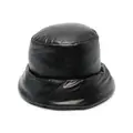 Versace logo-patch padded bucket hat - Black