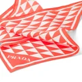 Prada geometric-print silk scarf - Orange