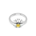 Delfina Delettrez 18kt white gold Dancing Daisy diamond ring - Silver