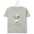 Ralph Lauren Kids Polo Bear print T-shirt - Grey
