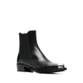 Alexander McQueen toe-cap 35mm leather boots - Black