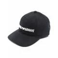 Emporio Armani embroidered-logo baseball cap - Black