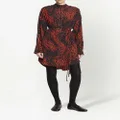Proenza Schouler leopard-print crepe de Chine shirtdress - Black