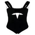 Nensi Dojaka cut-out detail swimsuit - Black