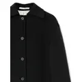 Jil Sander single-breasted button-fastening coat - Black