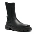 Sergio Rossi chunky-soled leather boots - Black