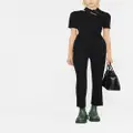 Moncler high-waisted flared trousers - Black