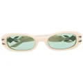 Casablanca rectangle-frame sunglasses - Neutrals