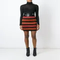 Balmain striped skirt - Black