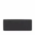 Burberry Monogram-plaque continental leather wallet - Black