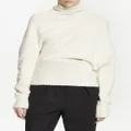 Proenza Schouler Fuzzy Boucle asymmetric sweater - White