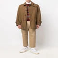 Mackintosh TRAVEL wool coat - Brown