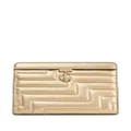 Jimmy Choo Avenue quilted pouch - Gold