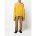 Marni cable-knit virgin wool jumper - Yellow