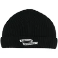 Opening Ceremony flag logo knitted beanie hat - Black