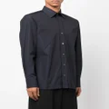 TOM FORD long-sleeve pointed-collar shirt - Blue